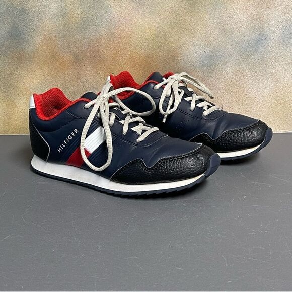 Tommy Hilfiger Jax Jogger 3.0 Navy Blue Kids Sneakers Size 2 - Picture 1 of 16